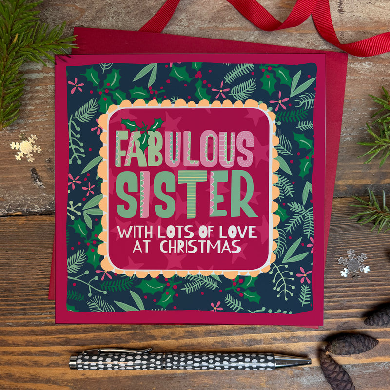 Fabulous Sister Christmas Card (XTF11)