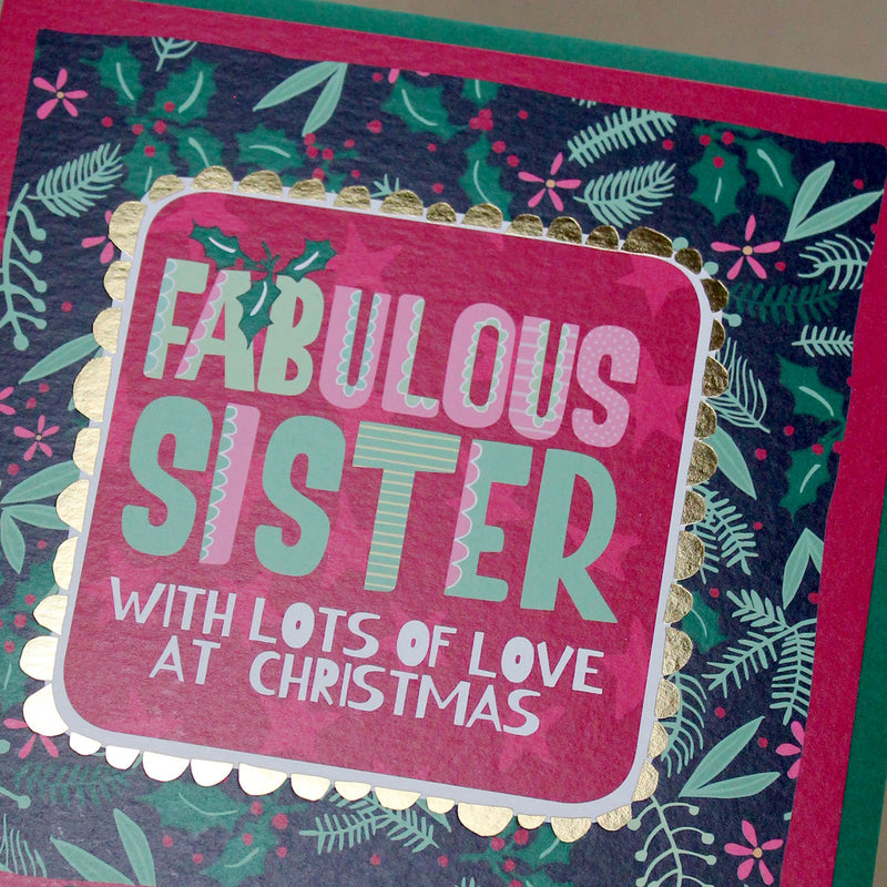 Fabulous Sister Christmas Card (XTF11)