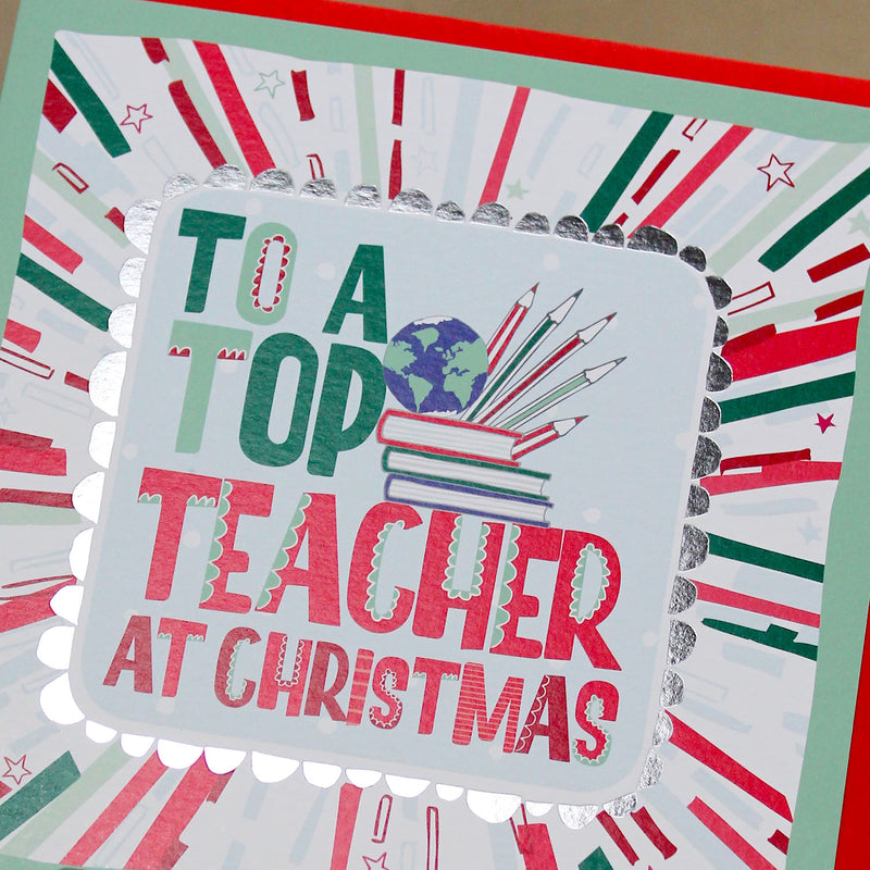 Top Teacher Christmas Card (XTF15)