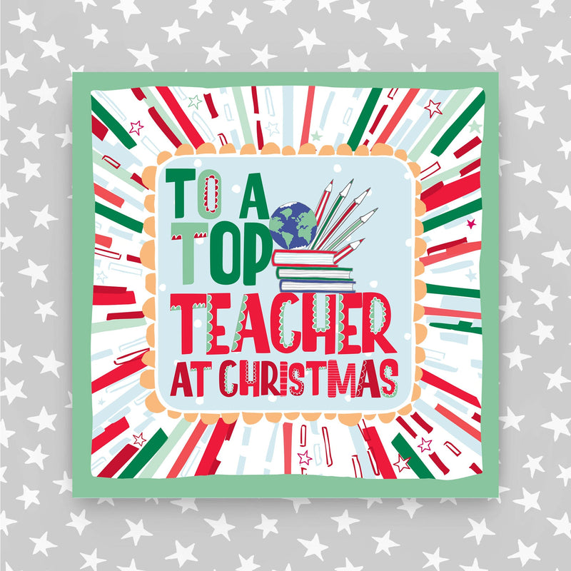 Top Teacher Christmas Card (XTF15)