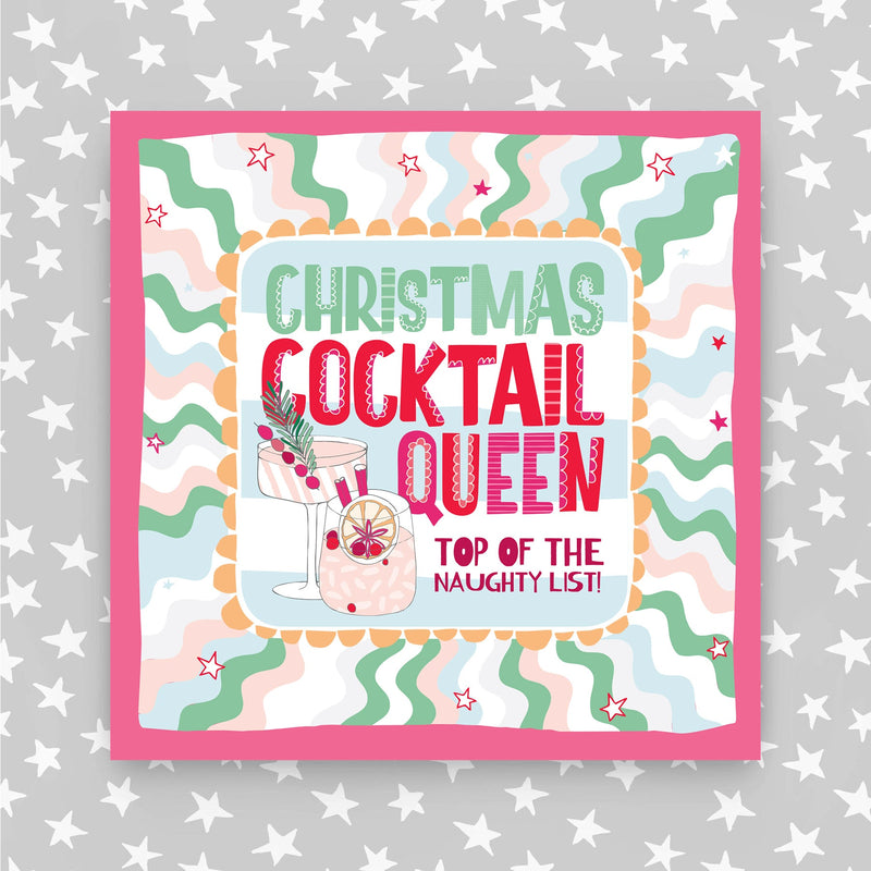 Christmas Cocktail Queen Christmas Card (XTF26)