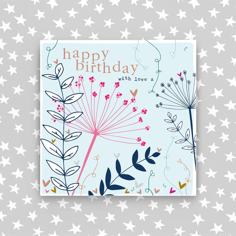 Happy Birthday with love card (CB107)