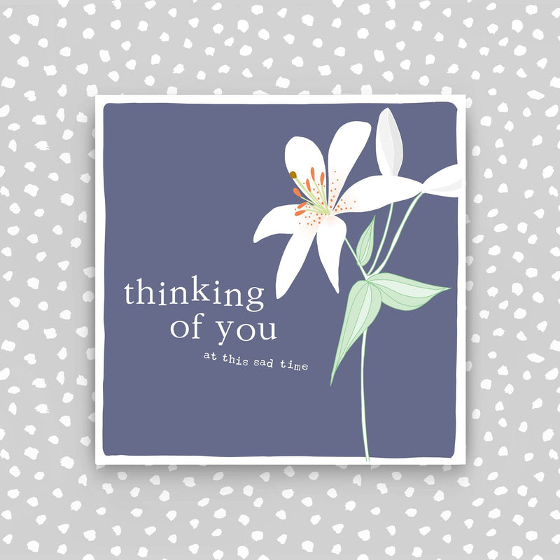 Thinking of you card - thinking of you at this sad time (CB140)