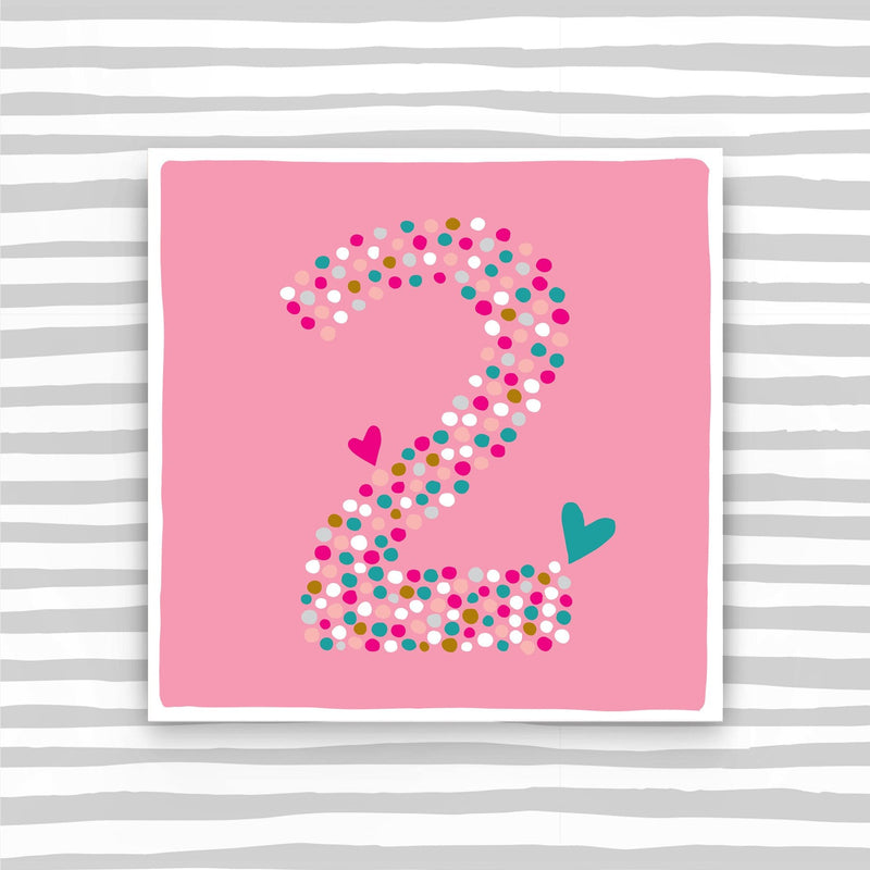 2nd Birthday Card Girl (CB85)