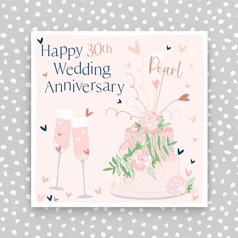 30th Wedding Anniversary Card (FB199)