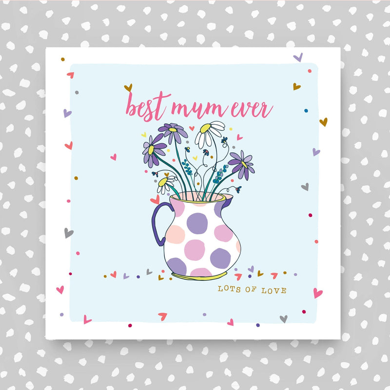 Best Mum Ever Card - Vase of flowers (GC22)