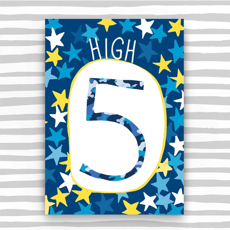 Boy Aged 5 Birthday Card (HB05)