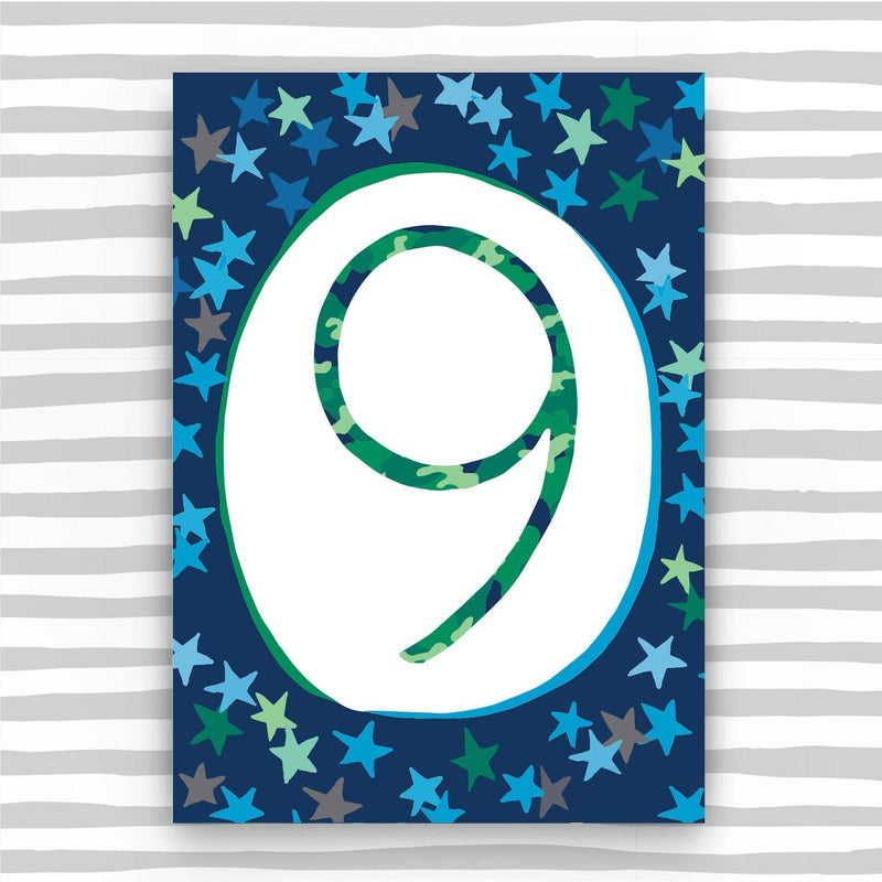 Boy Aged 9 Card (HB09)