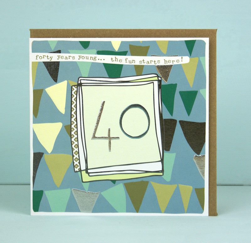Male 40th Birthday Card (LF07)