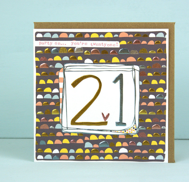 Female 21st Birthday Card (LF15)