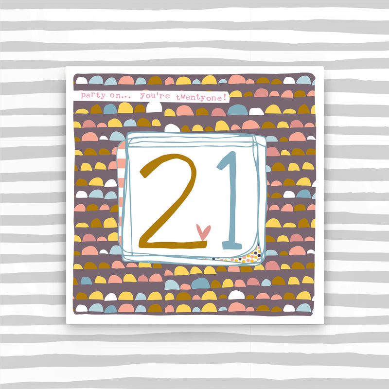 Female 21st Birthday Card (LF15)