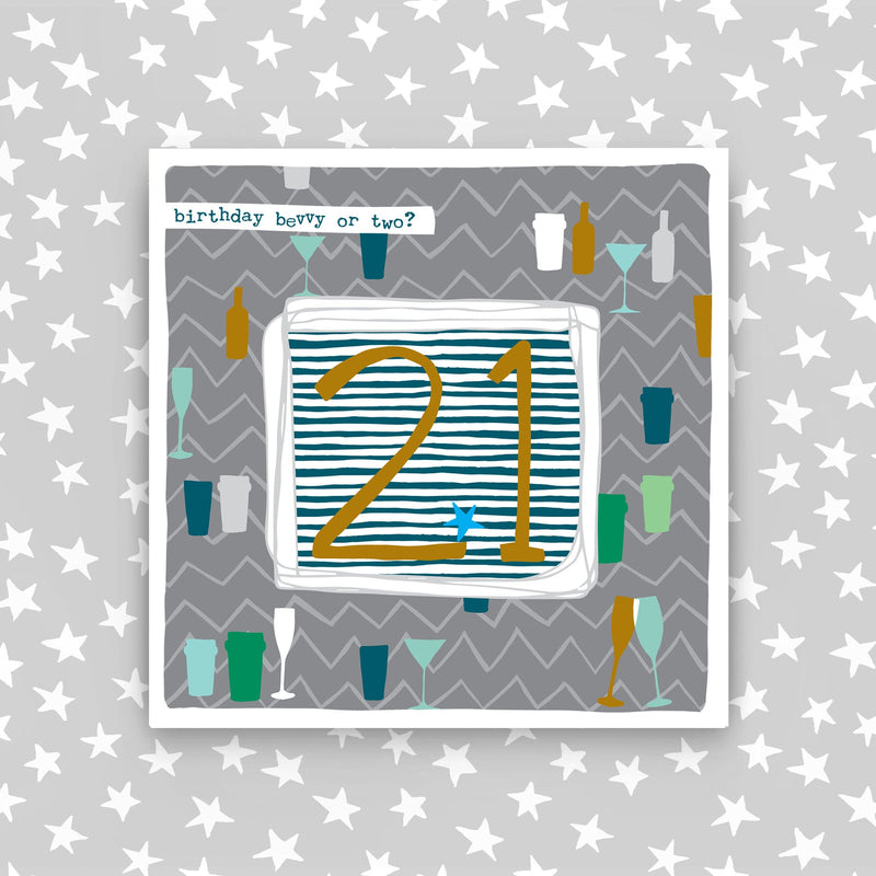 Male 21st Birthday Card (LF91)