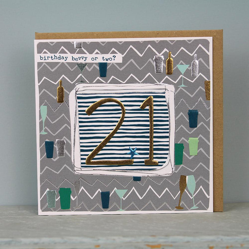 Male 21st Birthday Card (LF91)