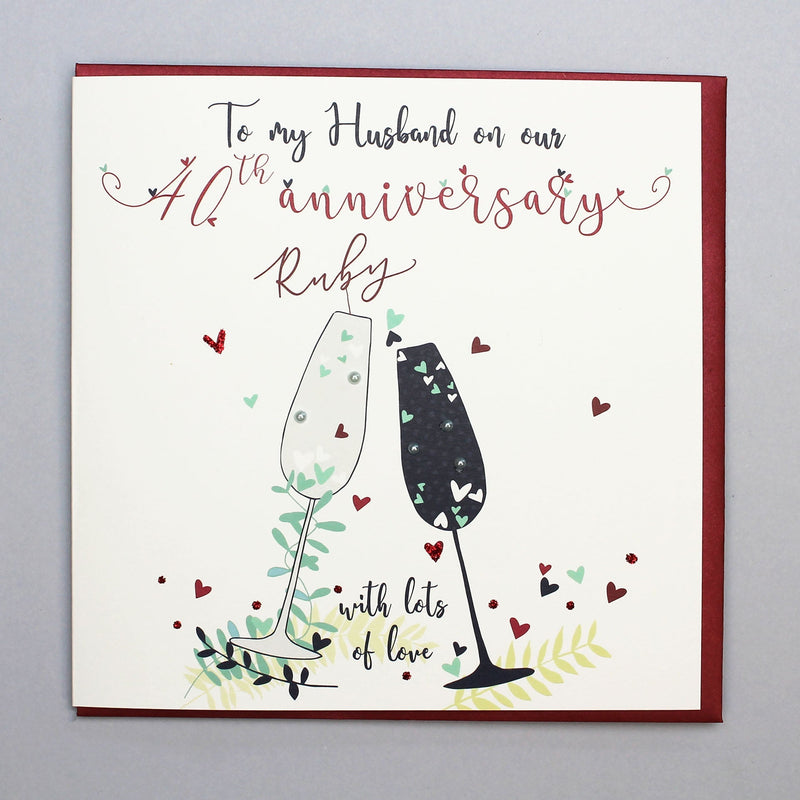 Husband Ruby Anniversary Card (NTJ150)