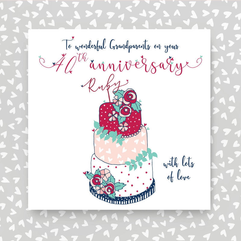 Grandparents Ruby Wedding Anniversary (NTJ160)