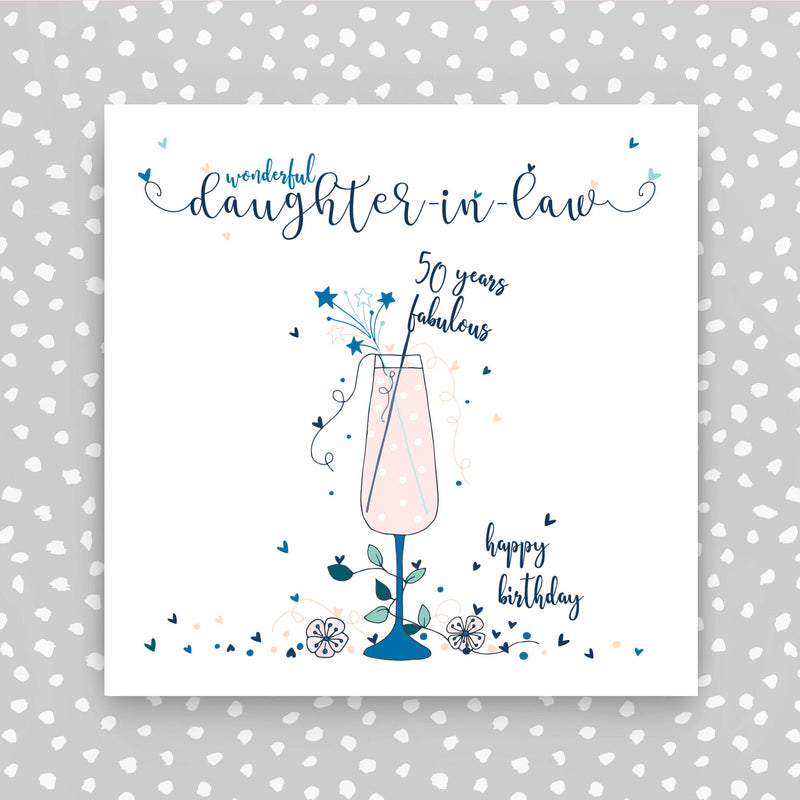 Daughter-in-law 50th Birthday Card (NTJ163)