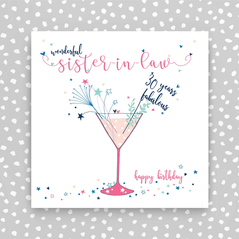 Sister-in-law 30th Birthday Card (NTJ165)