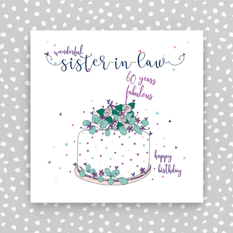 Sister-in-law 60th Birthday Card (NTJ168)