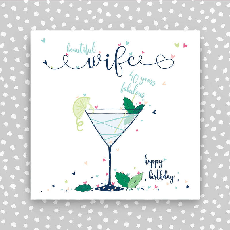Wife 40th Birthday Card (NTJ16)
