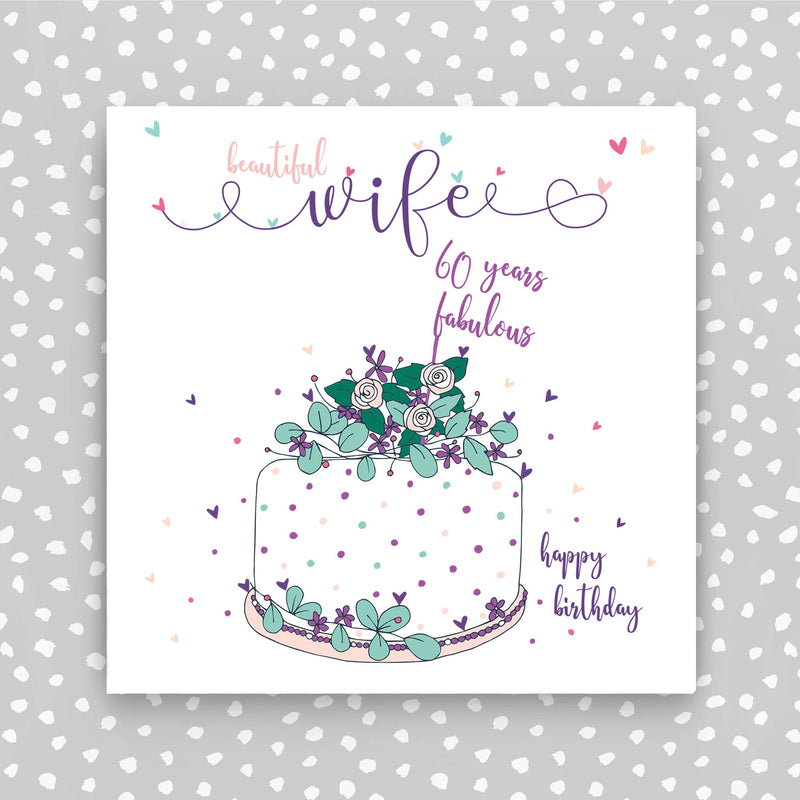 Wife 60th Birthday Card (NTJ22)