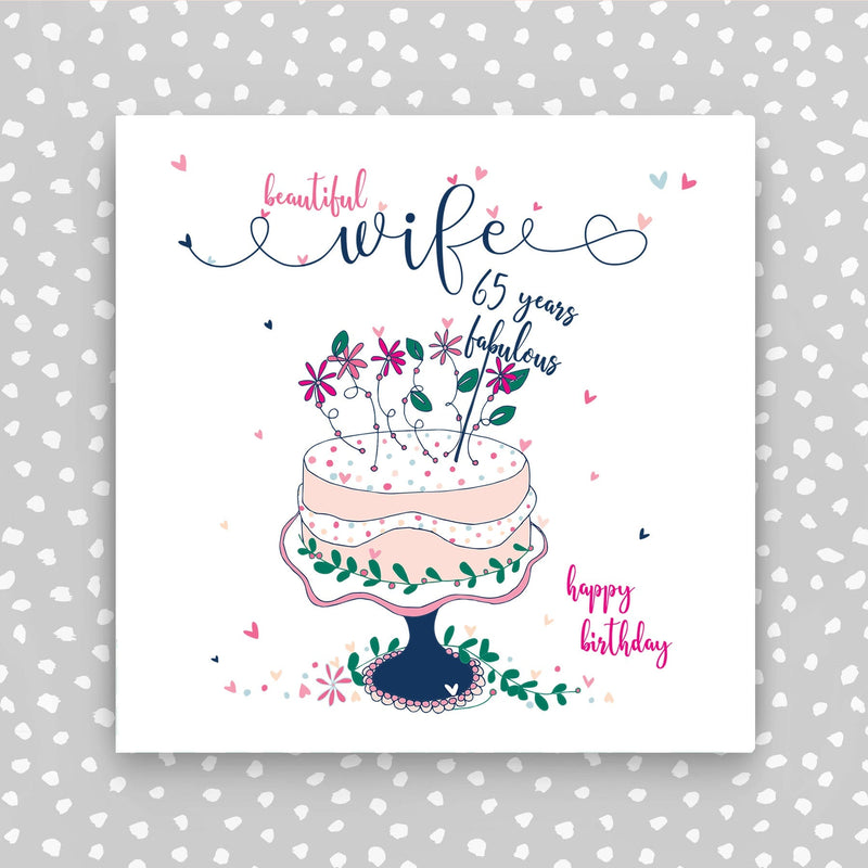 Wife 65th Birthday Card (NTJ24)