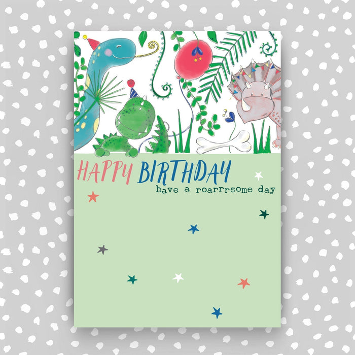 Happy Birthday Card - Dinosaurs (SS46)