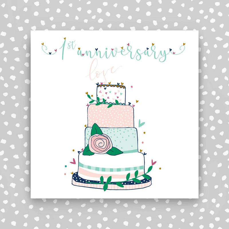 1st Wedding Anniversary Card (TJ28)
