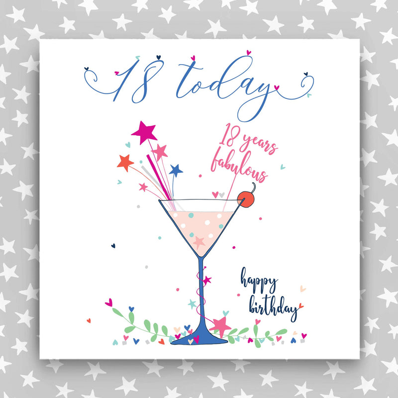 Large, Luxury 18th Birthday Card (TJP12)