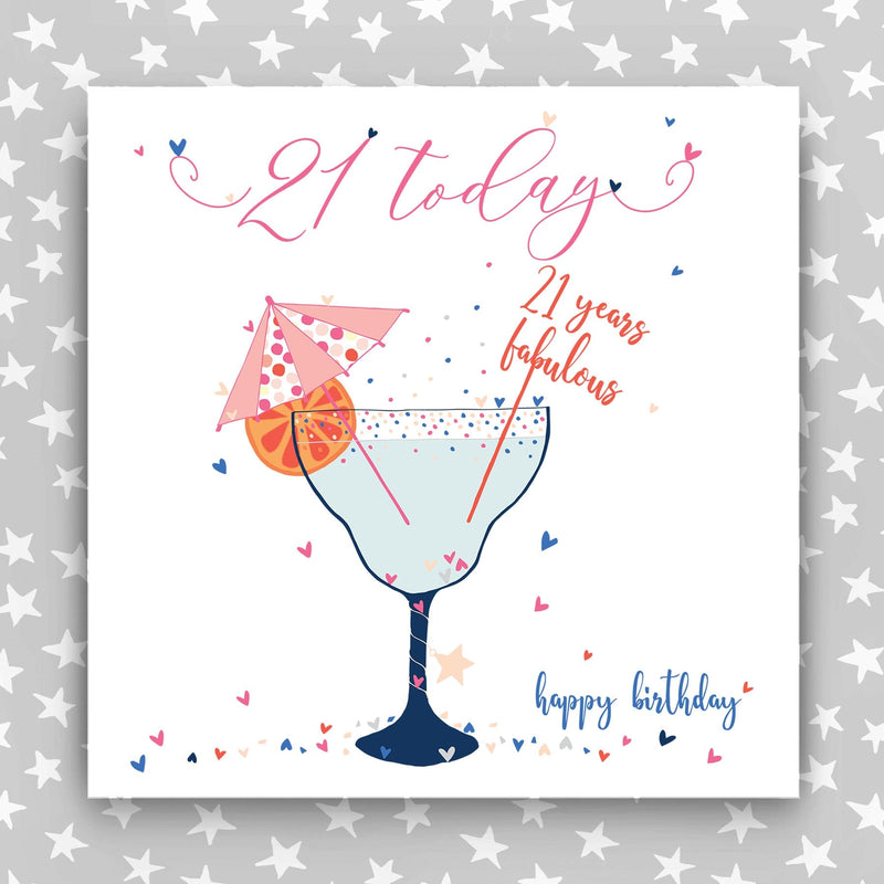 Large, Luxury 21st Birthday Card (TJP13)