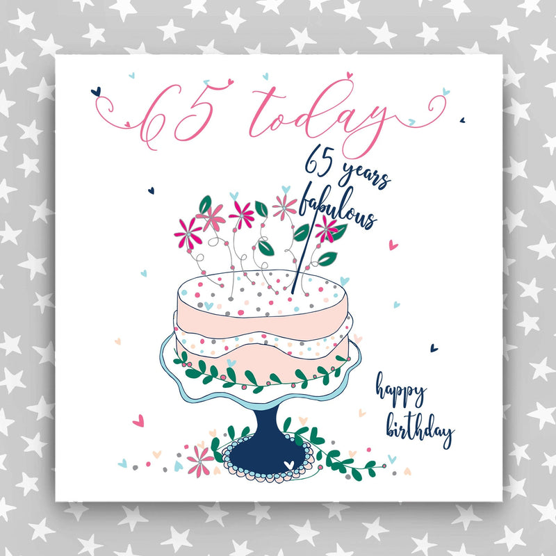 Large, Luxury 65th Birthday Card (TJP18)