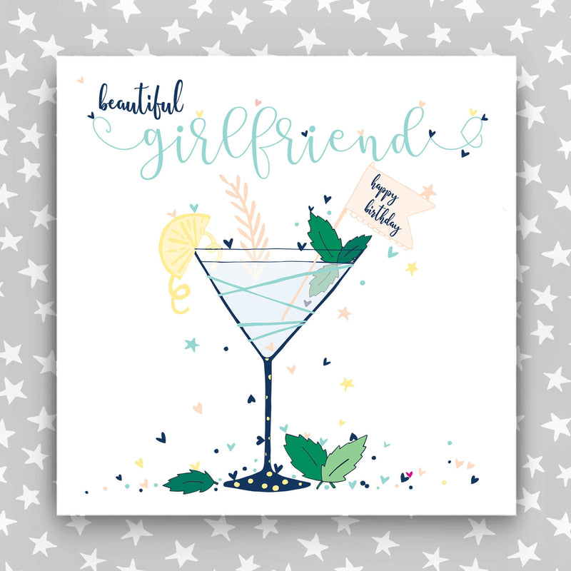 Large, Luxury Girlfriend Birthday Card (TJP30)