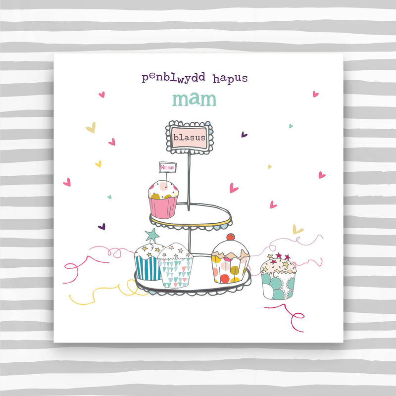 Penblwydd Hapus Mam (Happy Birthday Mum) (WHT24)