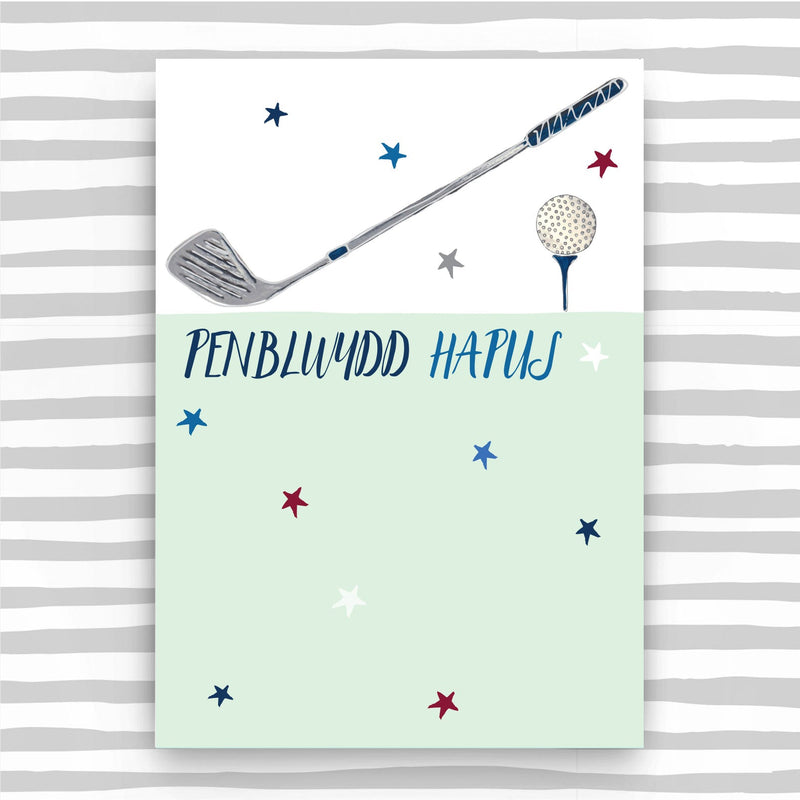 Penblwydd Hapus - Golff (Happy Birthday - Golf) (WSS03)