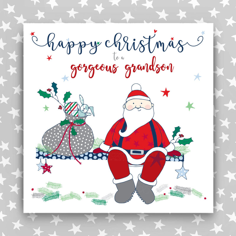 Wonderful Grandson Christmas Card Large (XTJP06)